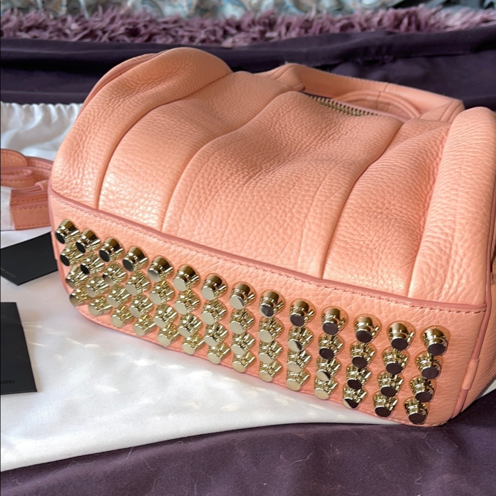 Alexander Wang Studded Pink Leather Crossbody Bag - Picture 5 of 17